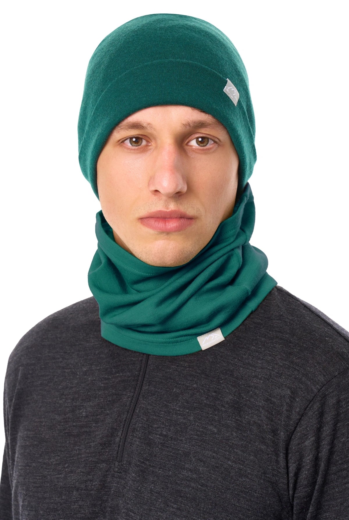 Adult Beanie Forest Green + Gaiter — view 4
