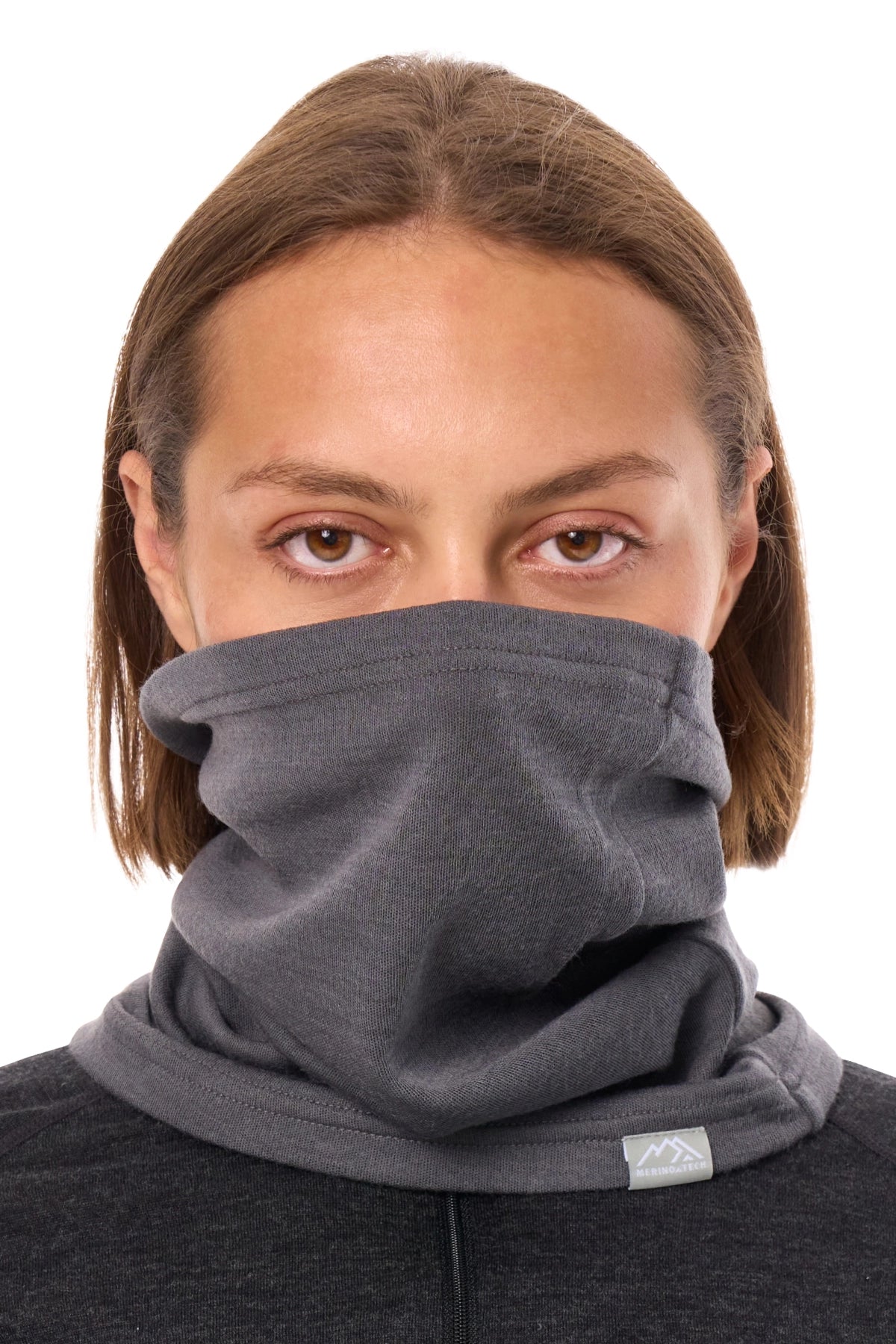Merino Neck Gaiter 230 Grey Shades — view 4