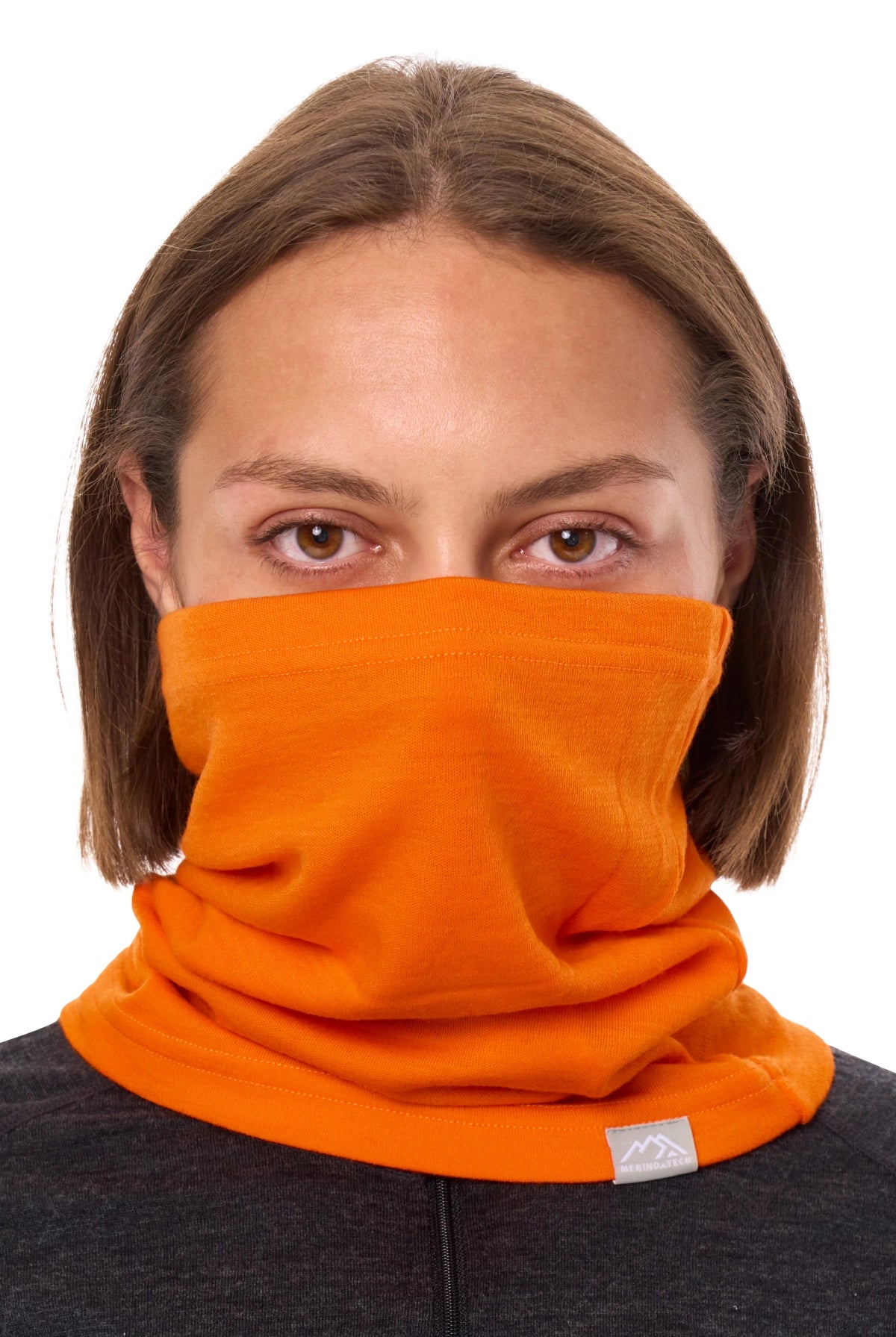 Merino Neck Gaiter 230 Hunter Orange — view 4
