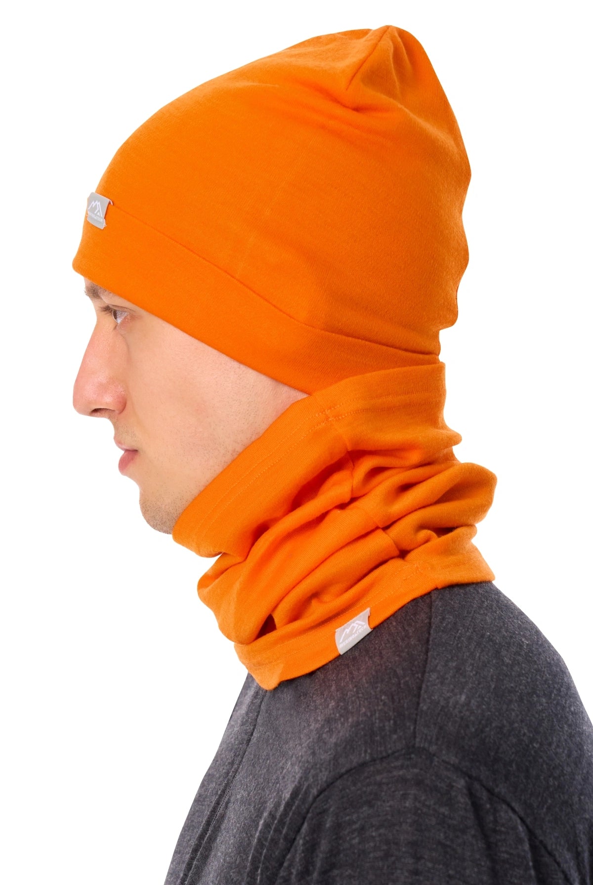 Adult Beanie Hunter Orange + Gaiter — view 6