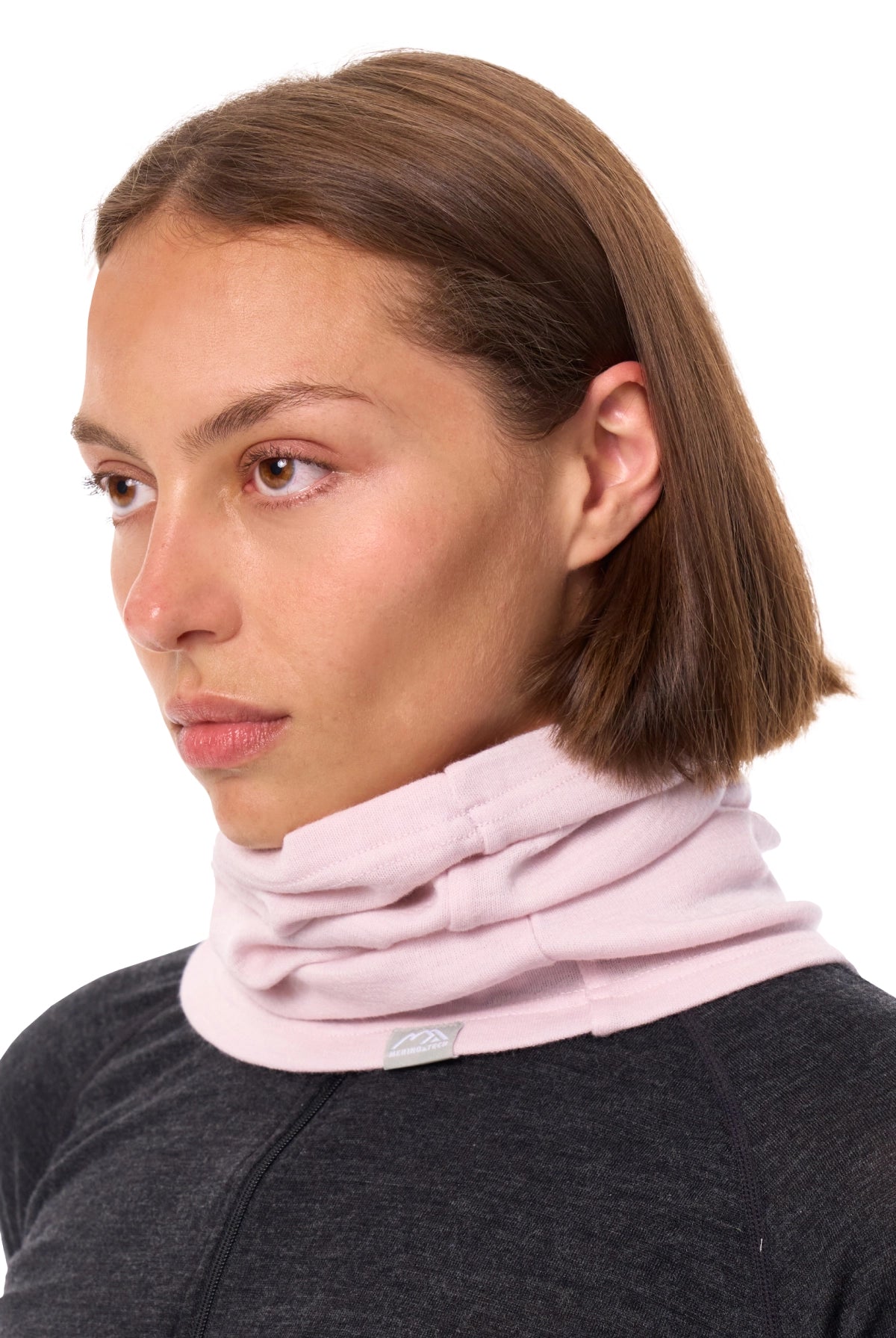 Merino Neck Gaiter 230 Light Lavender — view 6