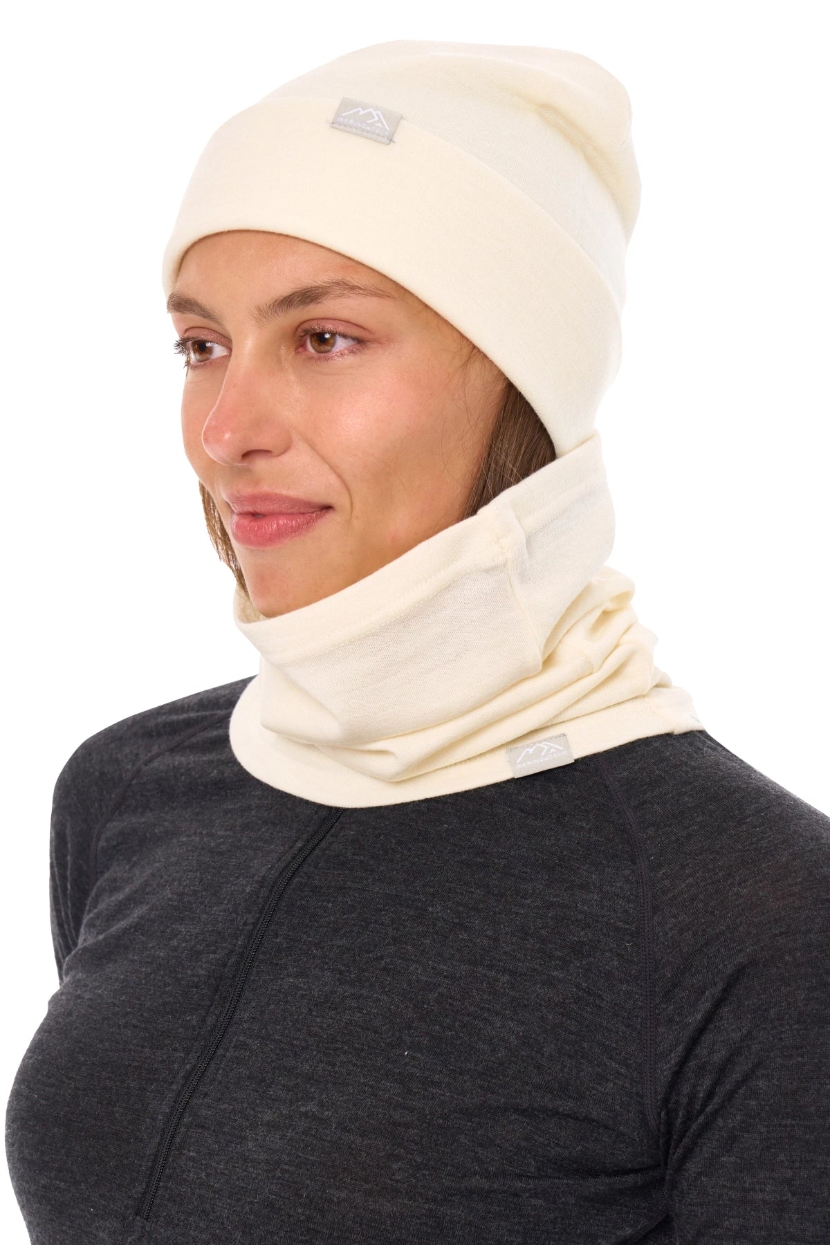 Adult Beanie Natural White + Gaiter — view 2