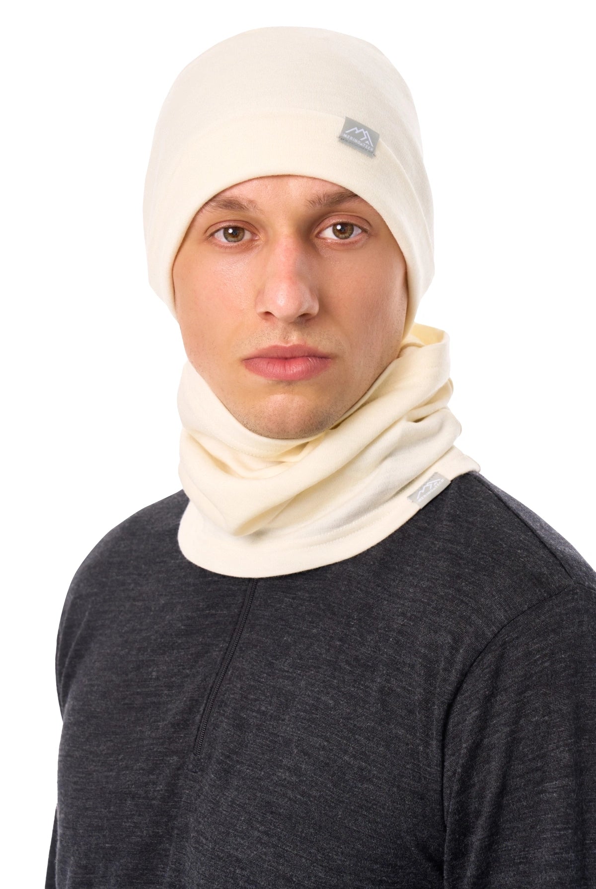 Adult Beanie Natural White + Gaiter — view 5