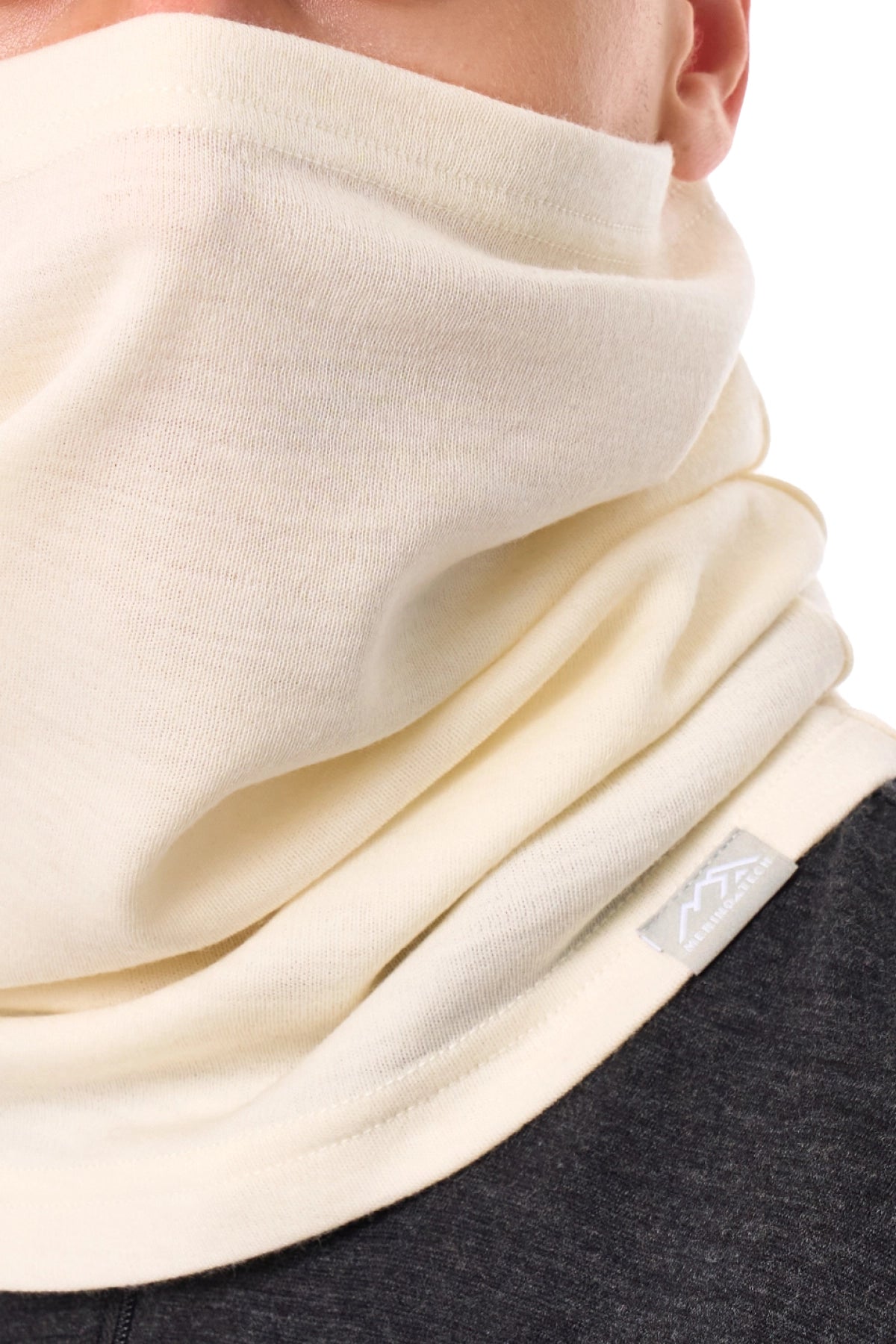 Merino Neck Gaiter 230 Natural White — view 3