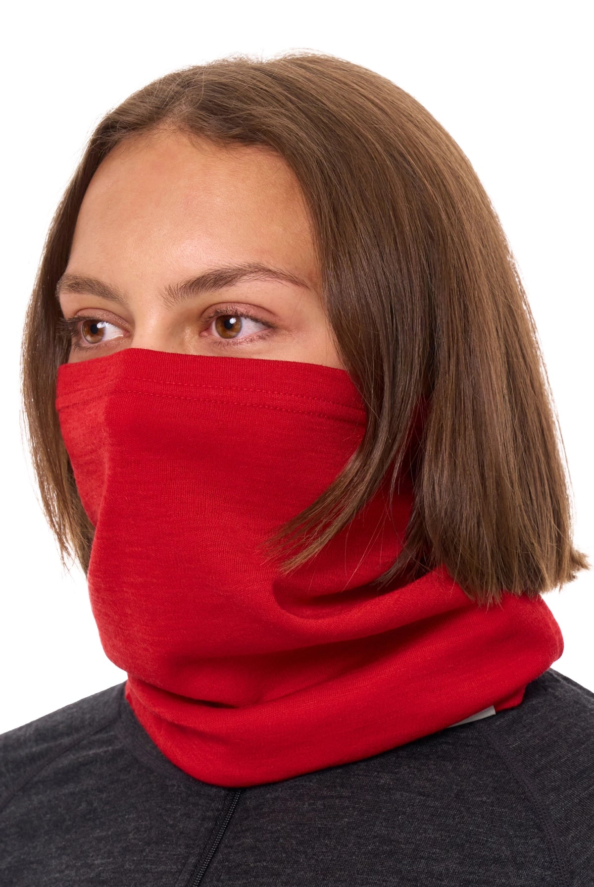 Merino Neck Gaiter 230 Red — view 2
