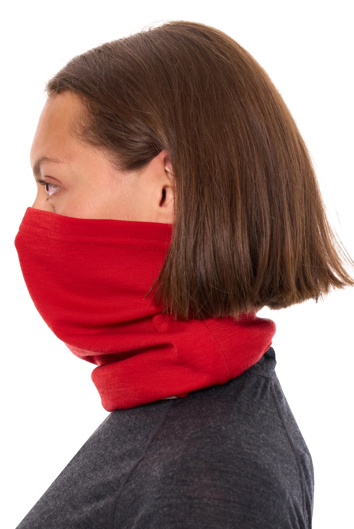 Merino Neck Gaiter 230 Red — view 3