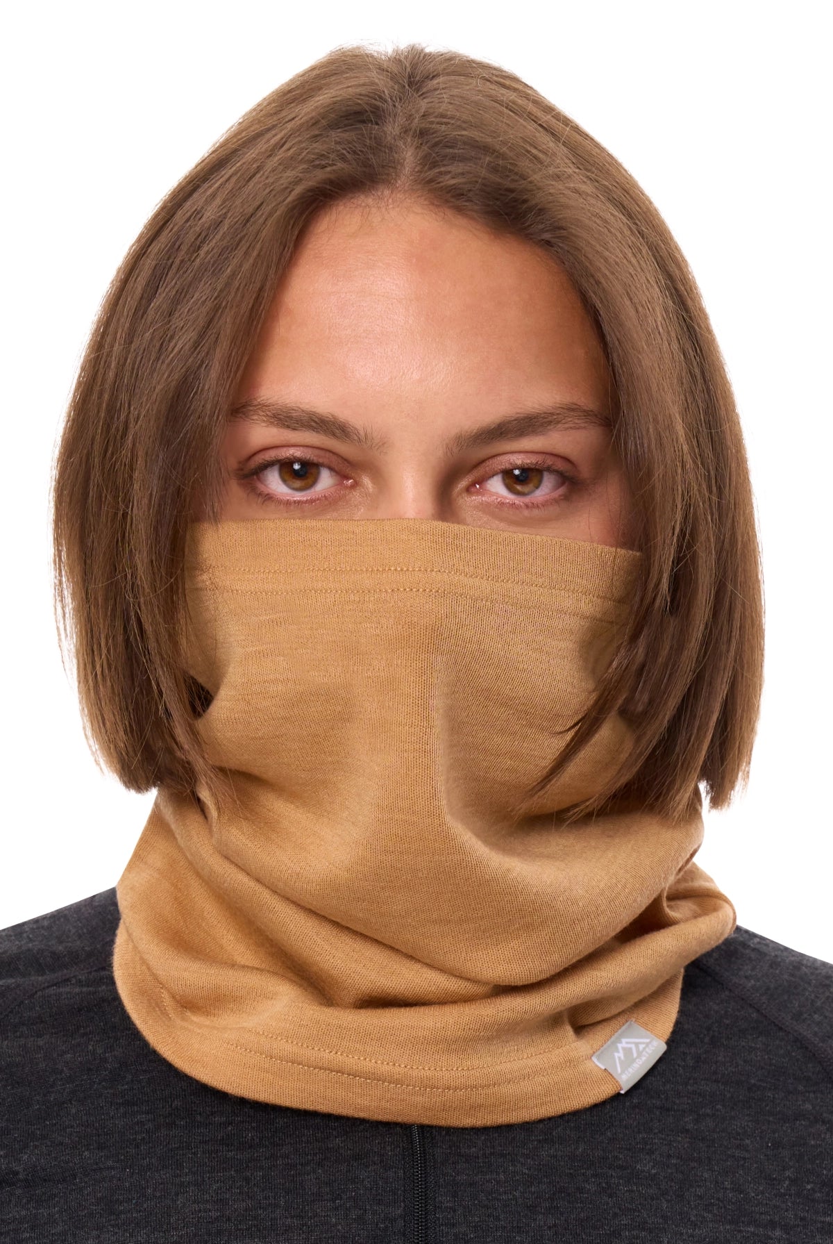 Merino Neck Gaiter 230 Tan
