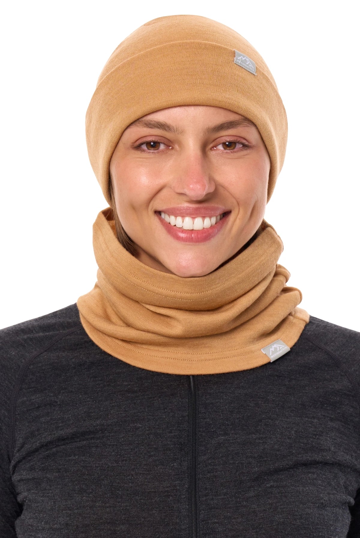 Adult Beanie Tan + Gaiter