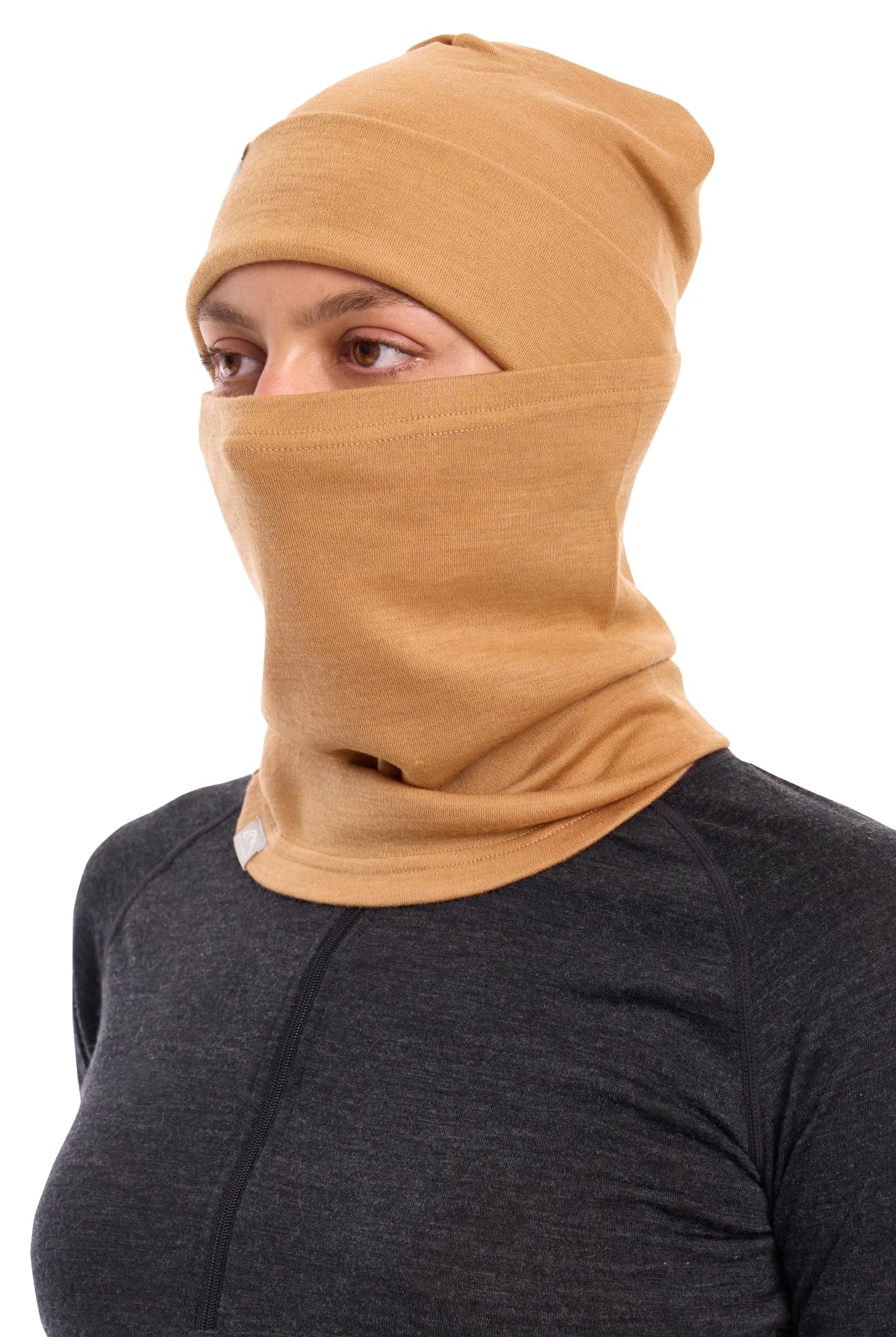 Adult Beanie Tan + Gaiter — view 4