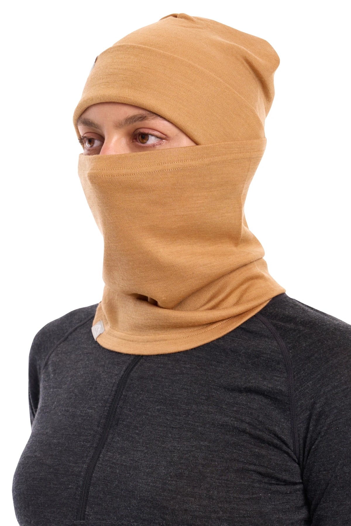 Adult Beanie Tan + Gaiter — view 4