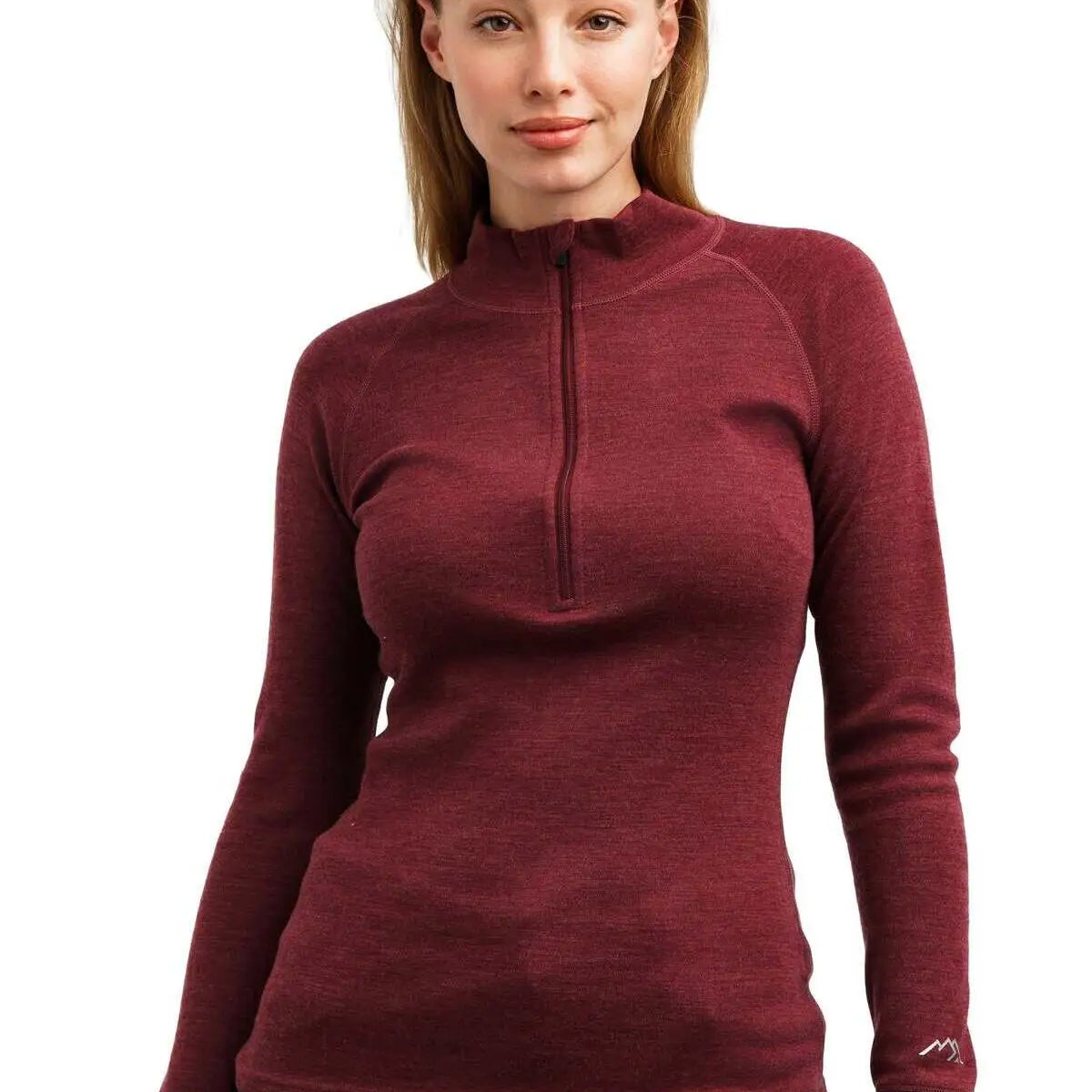 LITA BURGUNDY MERINO WOOL HYBRID SWEATER main image 0