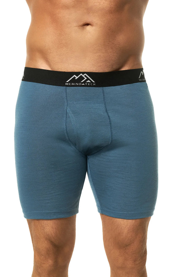 Men's Merino Boxers Cornflower Blue, 1 pack