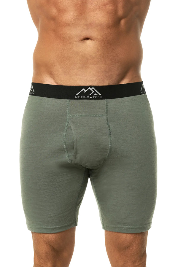Men's Merino Boxers Jungle Green, 1 pack