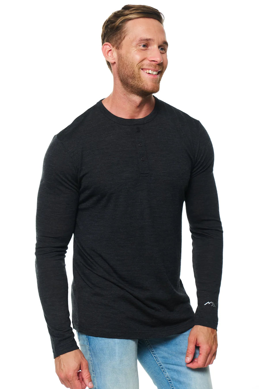 Men's merino wool henley long sleeve 170 — view 4