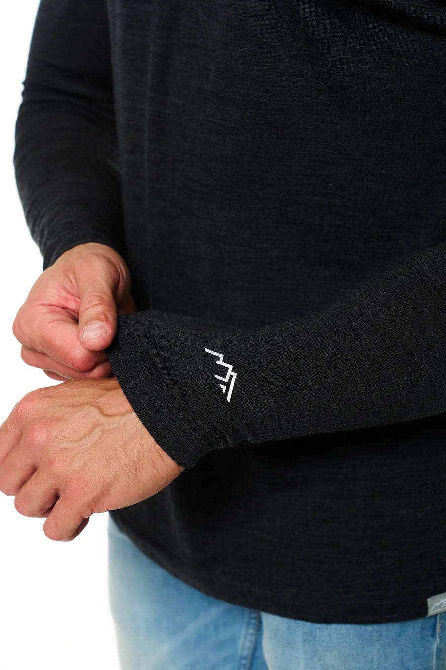 Men's merino wool henley long sleeve 170 — view 6