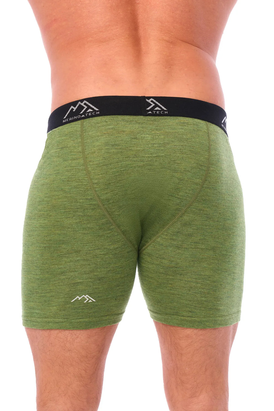 Men's Merino Boxers 190 Olive Green, 1 pack — view 2