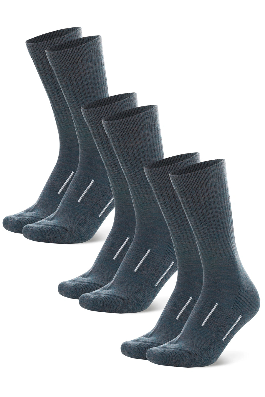 Merino Wool Hiking Socks, 3 pack, Deep Green