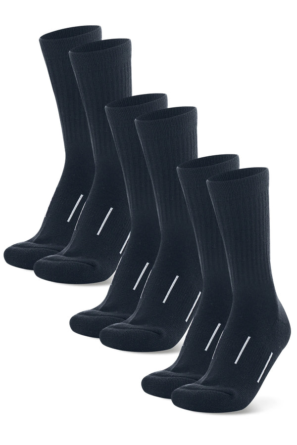 Merino Wool Hiking Socks, 3 pack, Navy Blue