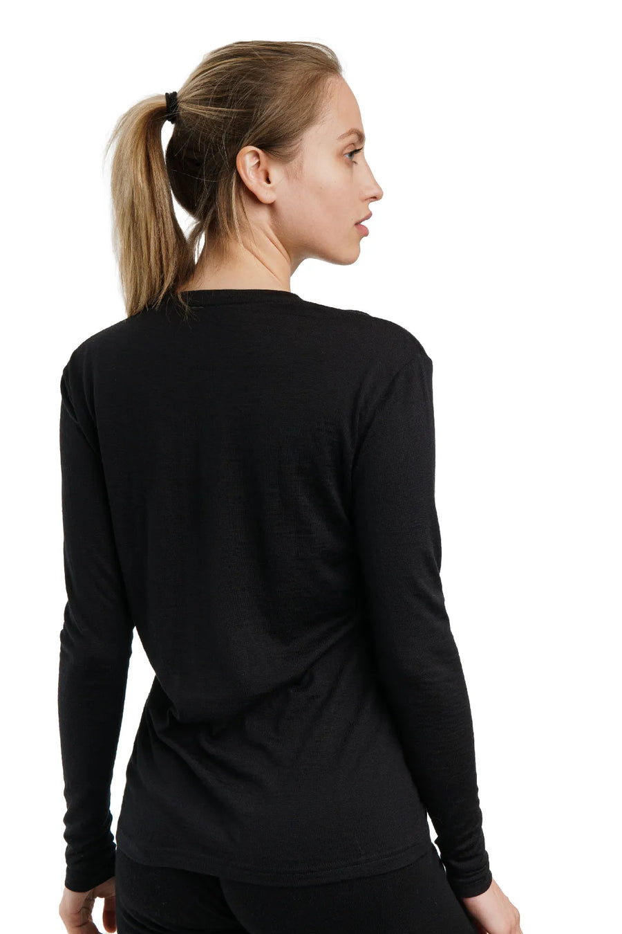 Women's Merino Long Sleeve 165 Black — view 2