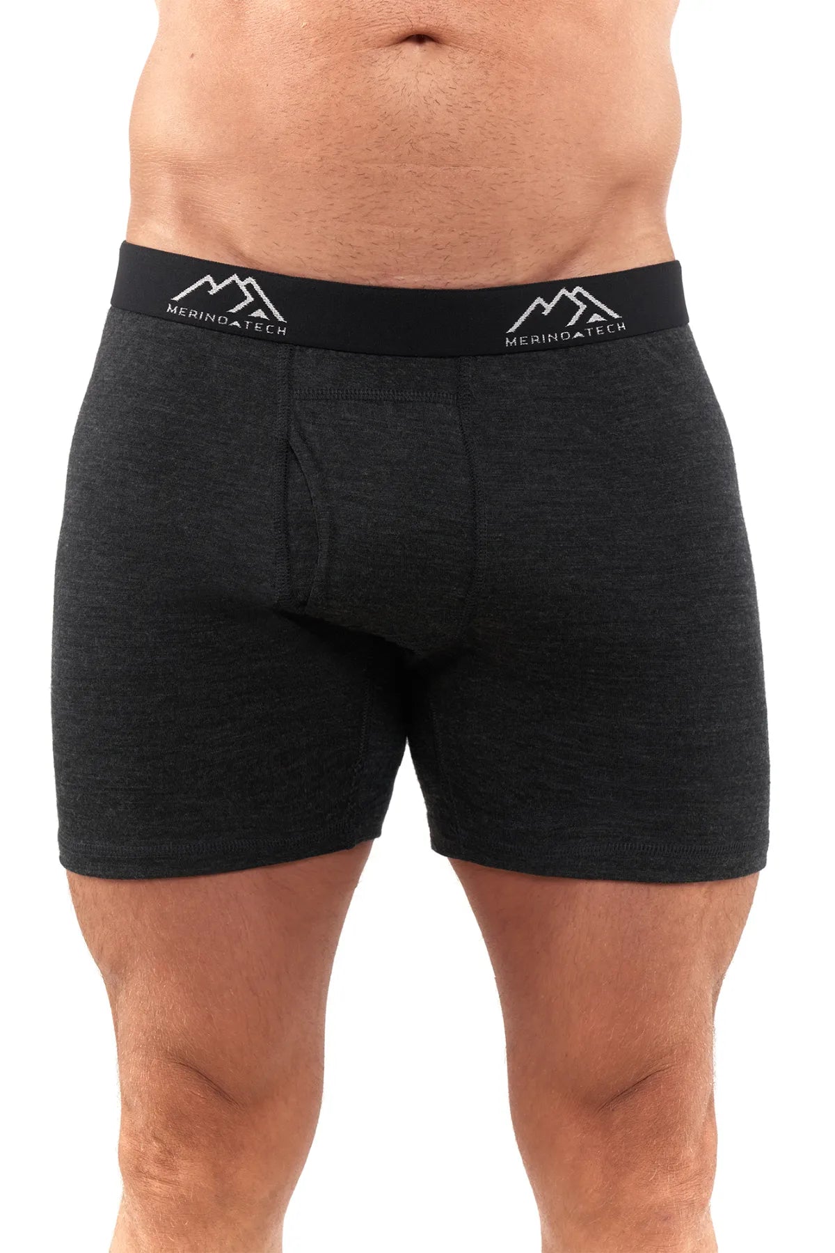 Merino.tech Merino Wollen Ondergoed Heren - 100% Merino Wol Base Layer Boxer Slips voor Heren, 2 Pack - 170 Heathered Grey, XL Merino.tech Merino Wollen Ondergoed Heren - 100% Merino Wol Base Layer Boxer Slips voor Heren, 2 Pack - 170 Heathered Grey, XL
