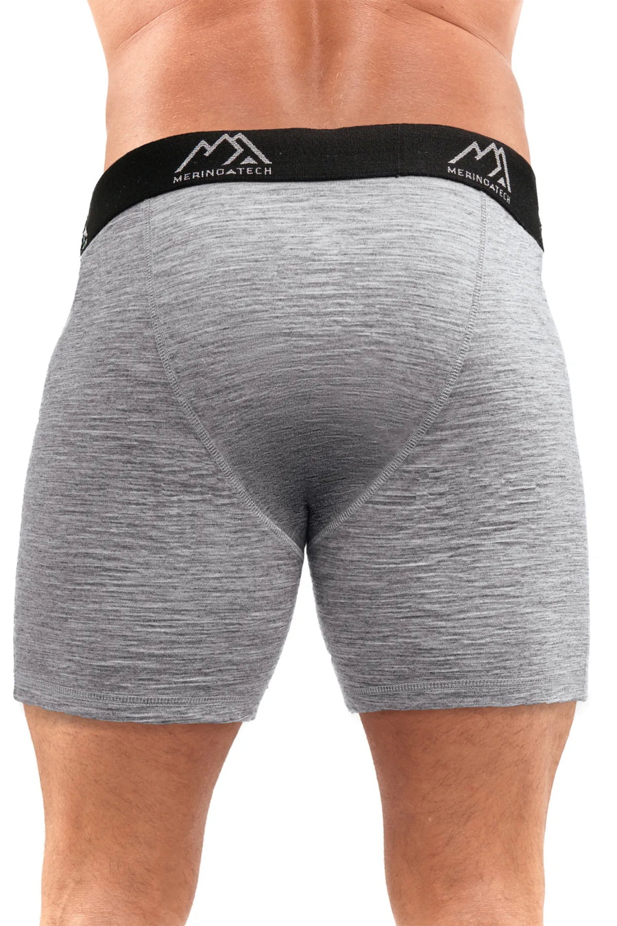 Men's Merino Boxers 190 Heathered Grey, 2 pack — view 2