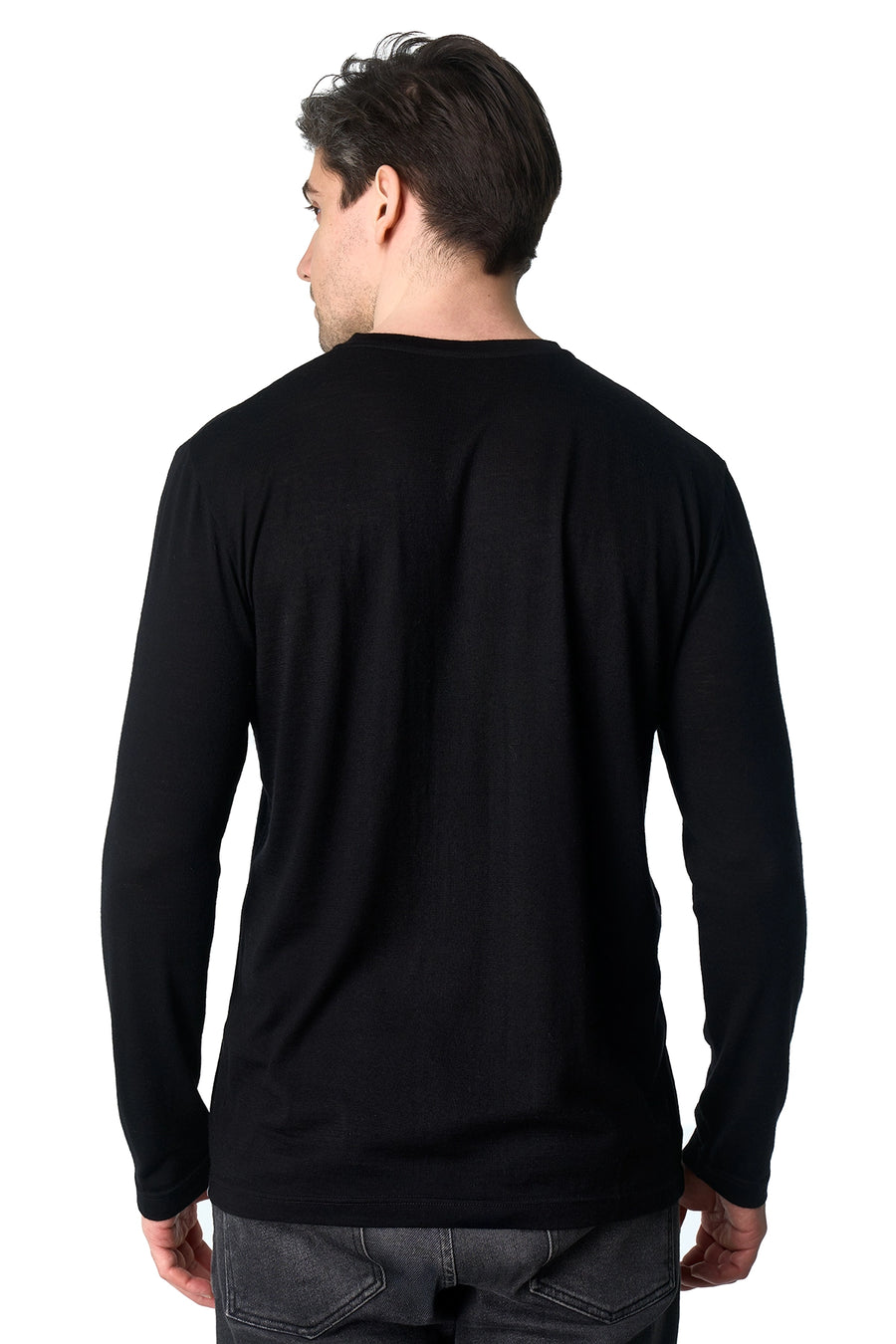 Men's Merino Long Sleeve 190 Black — view 2