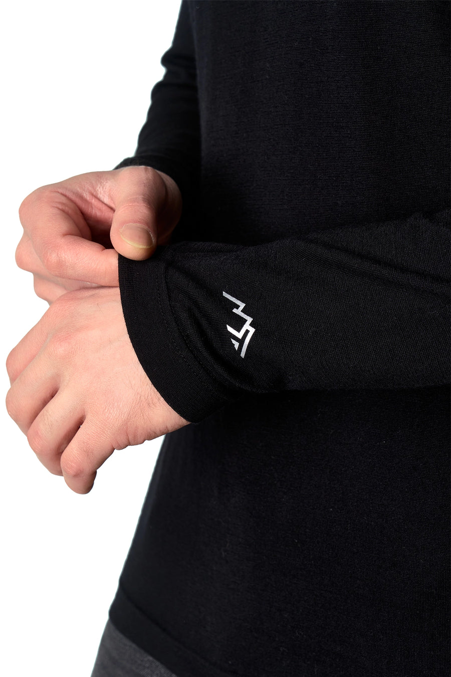 Men's Merino Long Sleeve 190 Black — view 6