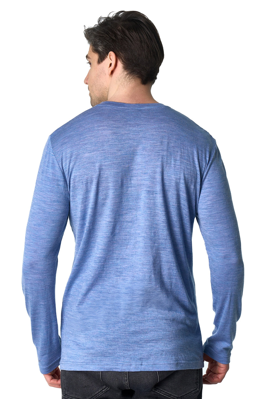 Men's Merino Long Sleeve 190 Blue Jeans — view 2