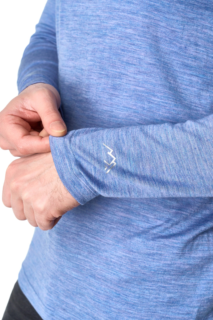 Men's Merino Long Sleeve 190 Blue Jeans — view 5