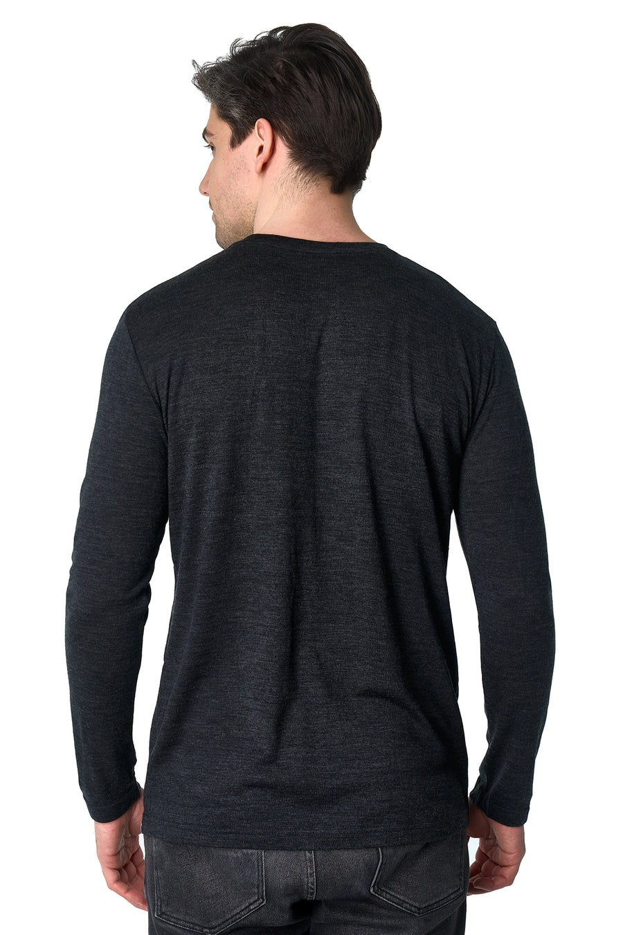 Men's Merino Long Sleeve 190 Charcoal Grey — view 2