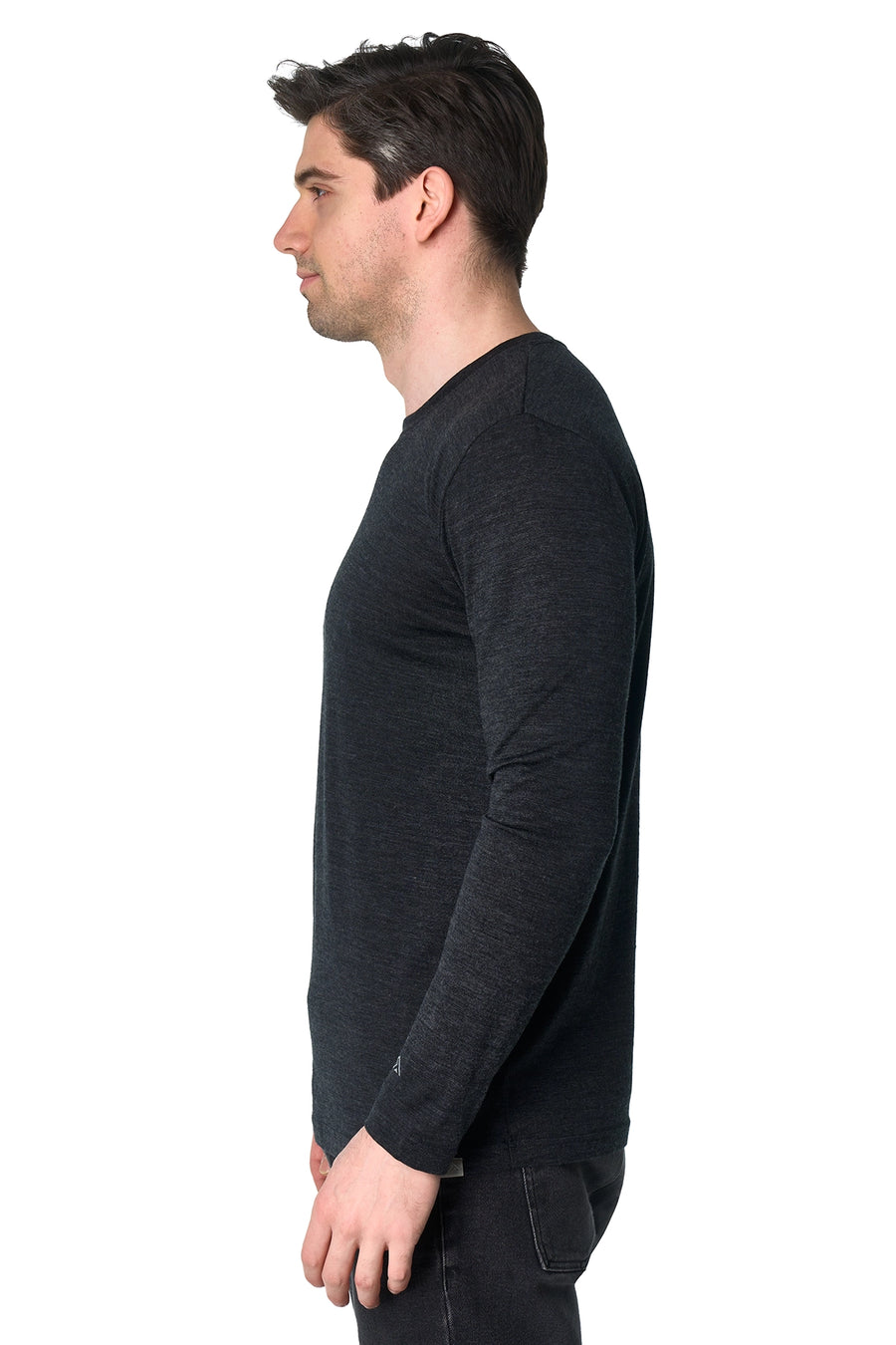 Men's Merino Long Sleeve 190 Charcoal Grey — view 4