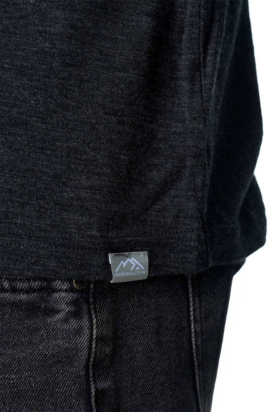 Men's Merino Long Sleeve 190 Charcoal Grey — view 6