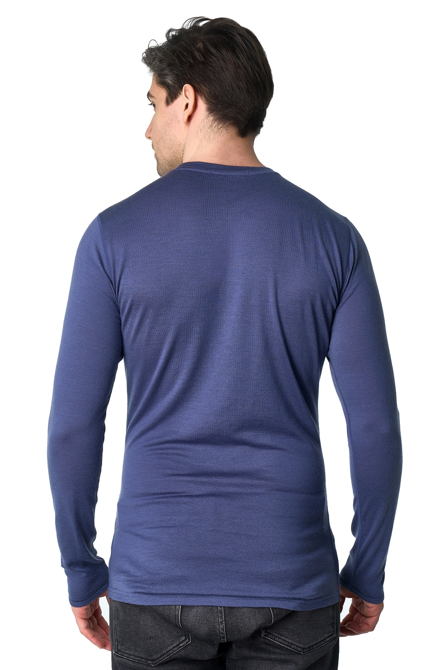 Men's Merino Long Sleeve 190 Dark Blue — view 2