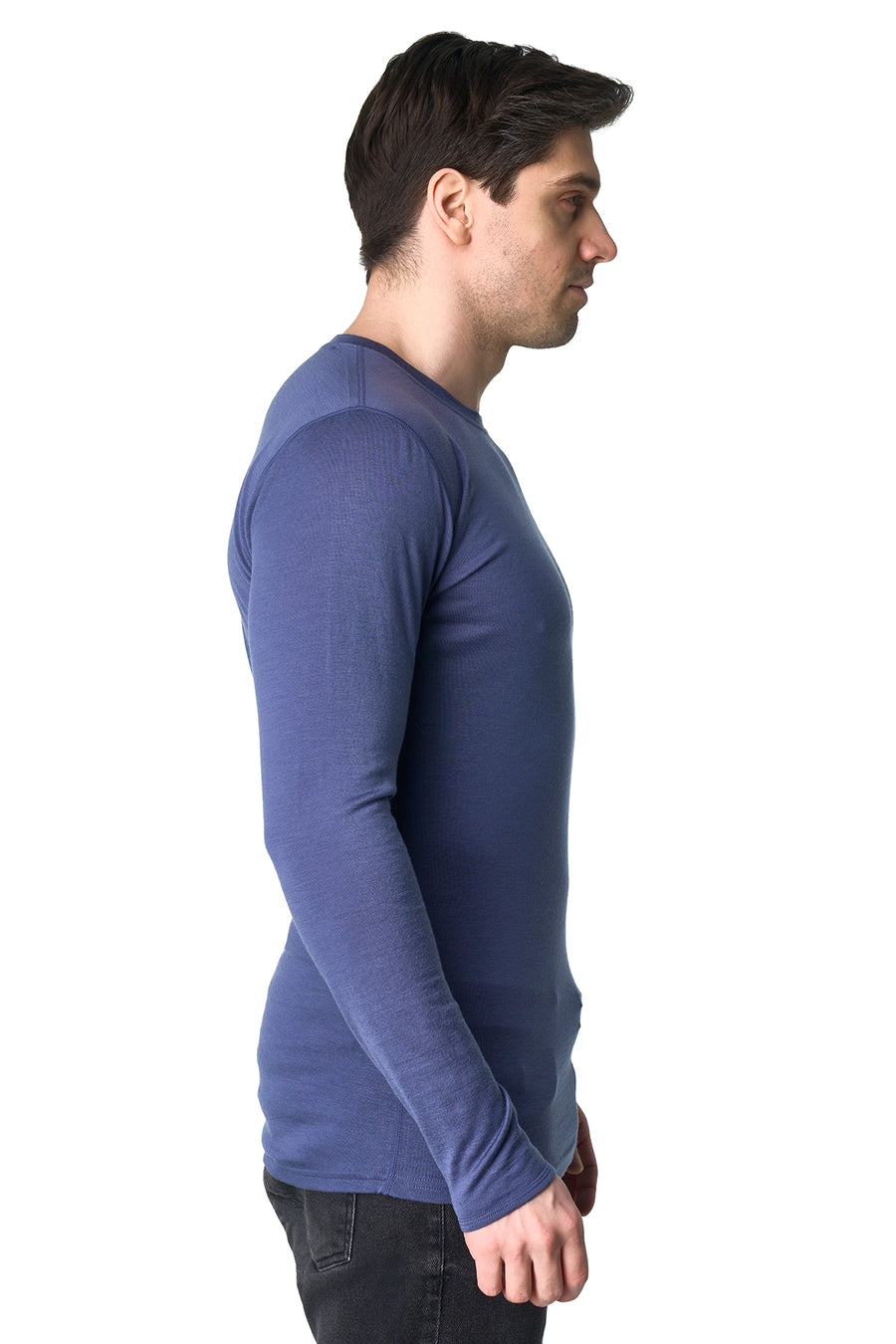 Men's Merino Long Sleeve 190 Dark Blue — view 3