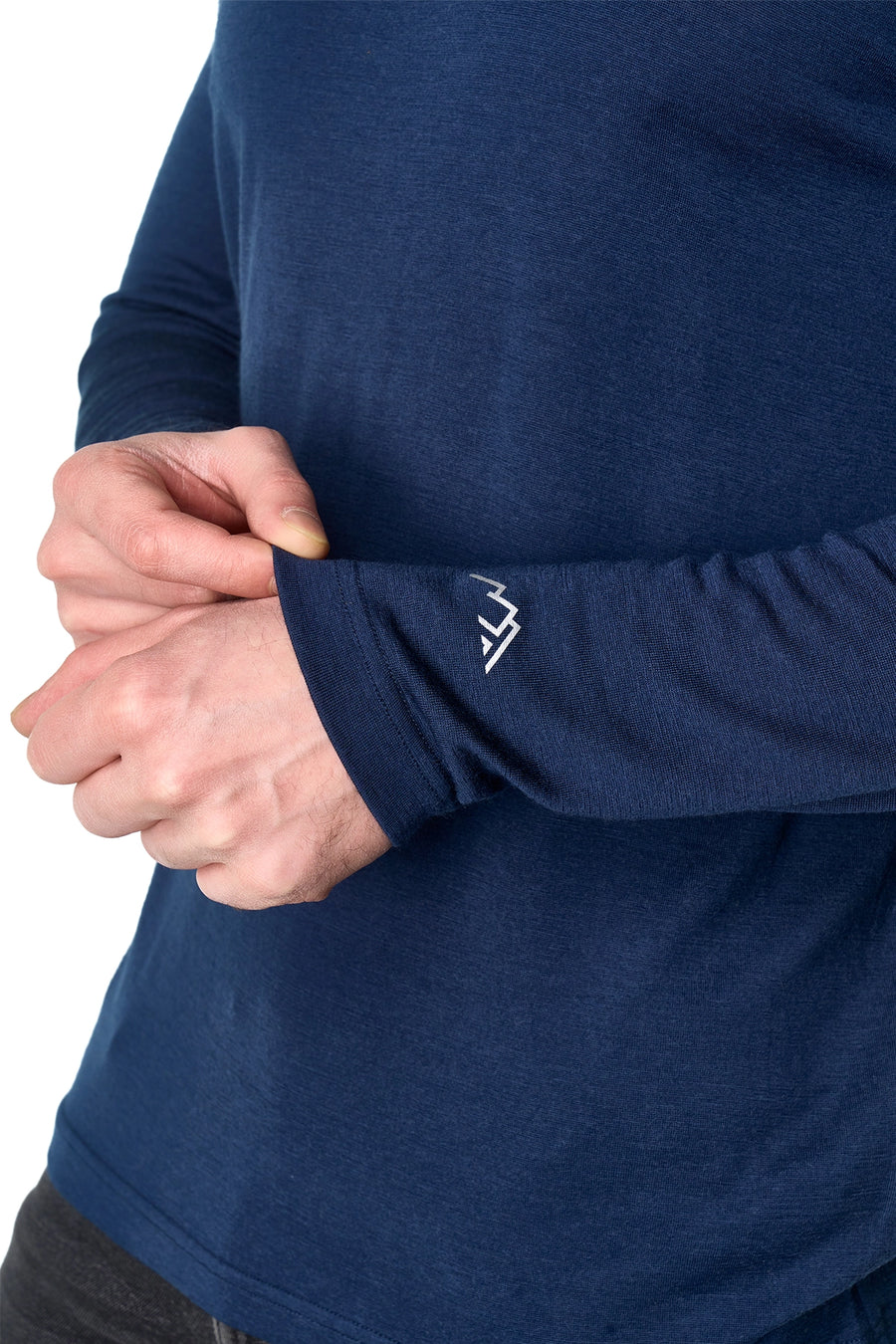 Men's Merino Long Sleeve 190 Dark Navy — view 5