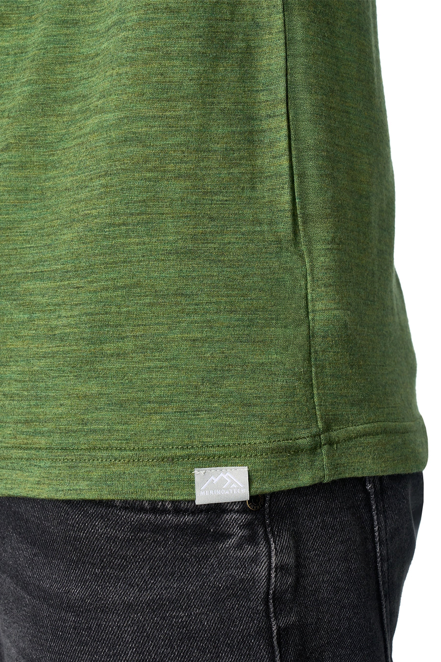 Men's Merino Long Sleeve 190 Olive Green — view 6
