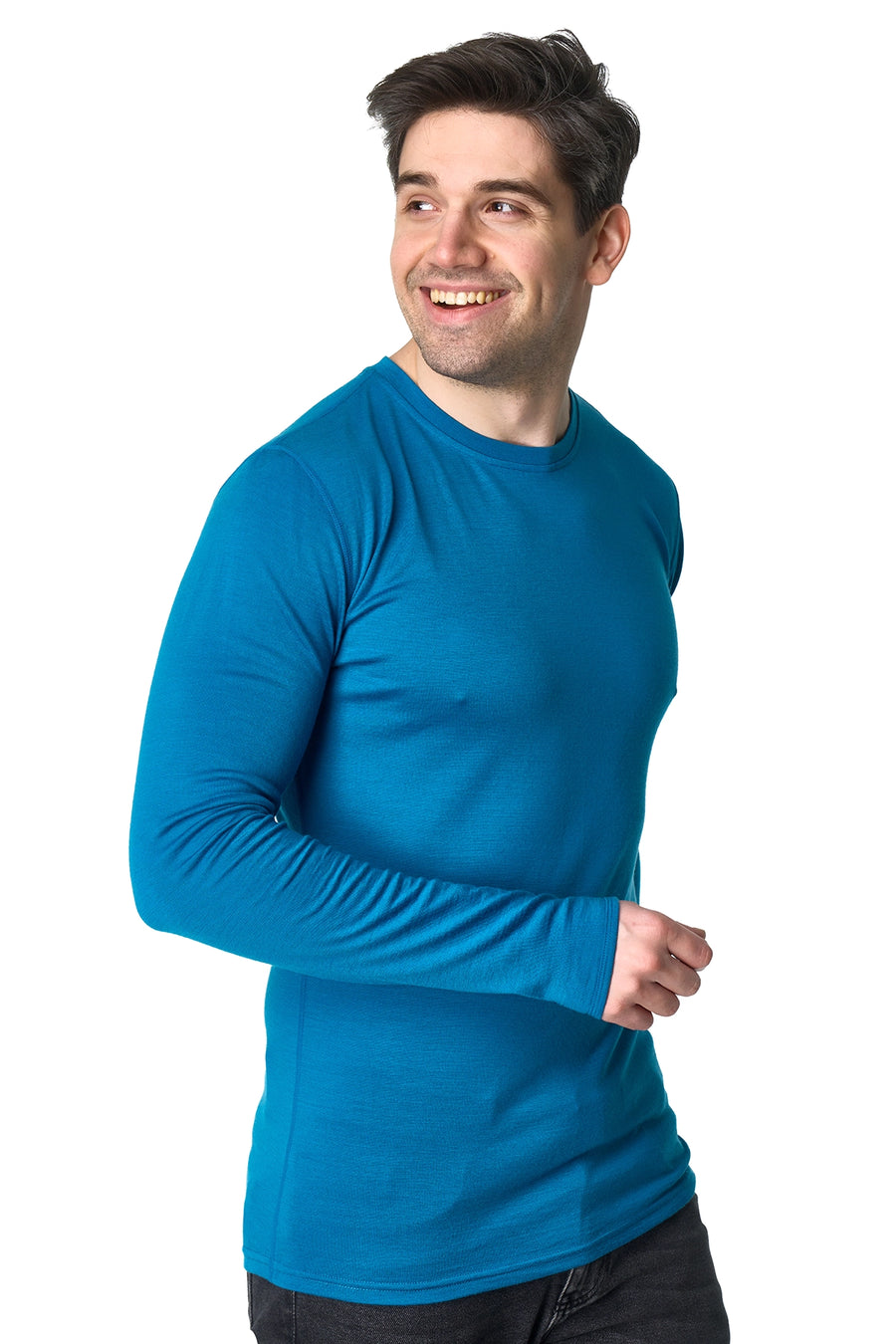 Men's Merino Long Sleeve 190 Pacific Blue — view 3