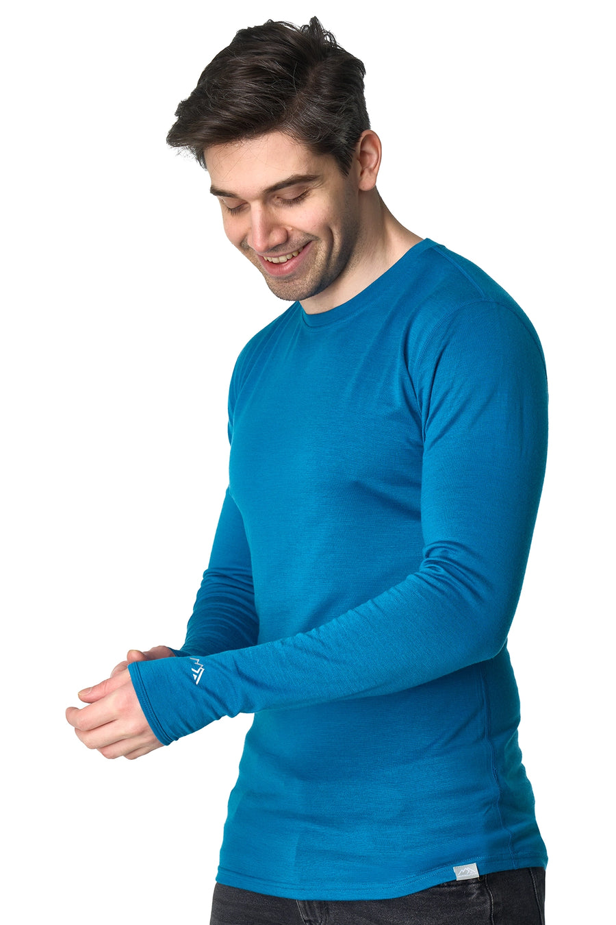 Men's Merino Long Sleeve 190 Pacific Blue — view 4