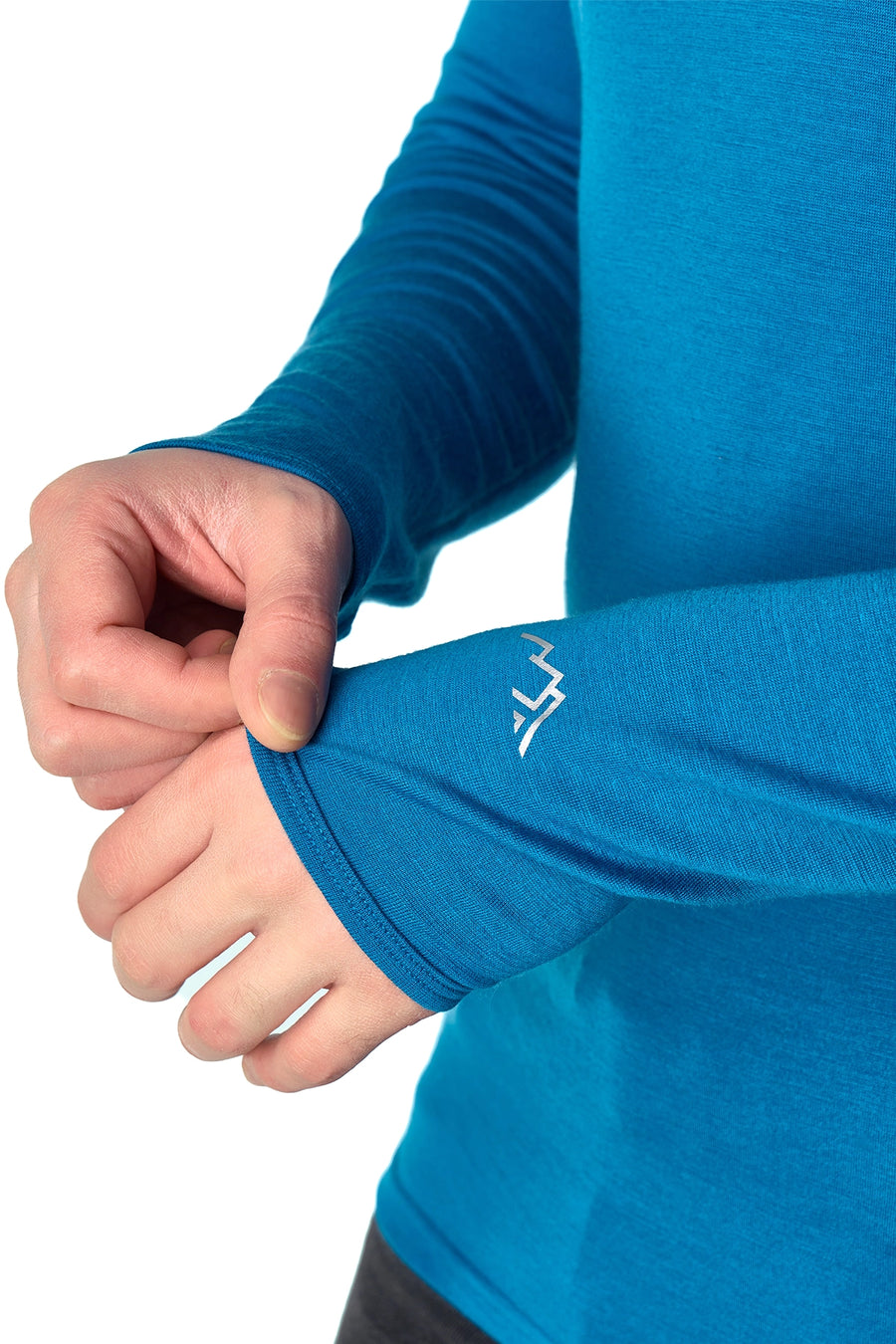 Men's Merino Long Sleeve 190 Pacific Blue — view 5