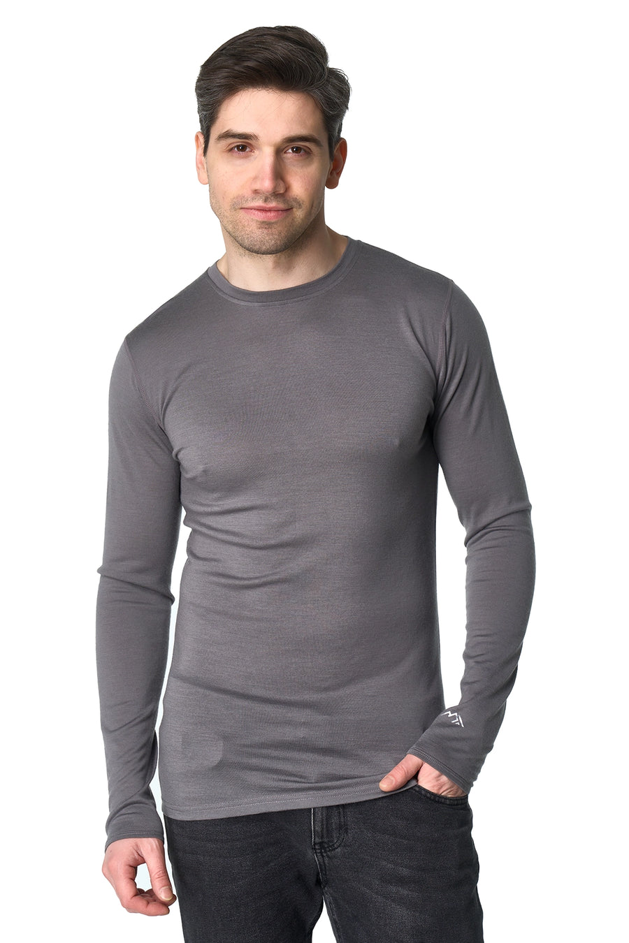 Men's Merino Long Sleeve 190 Perfect Grey