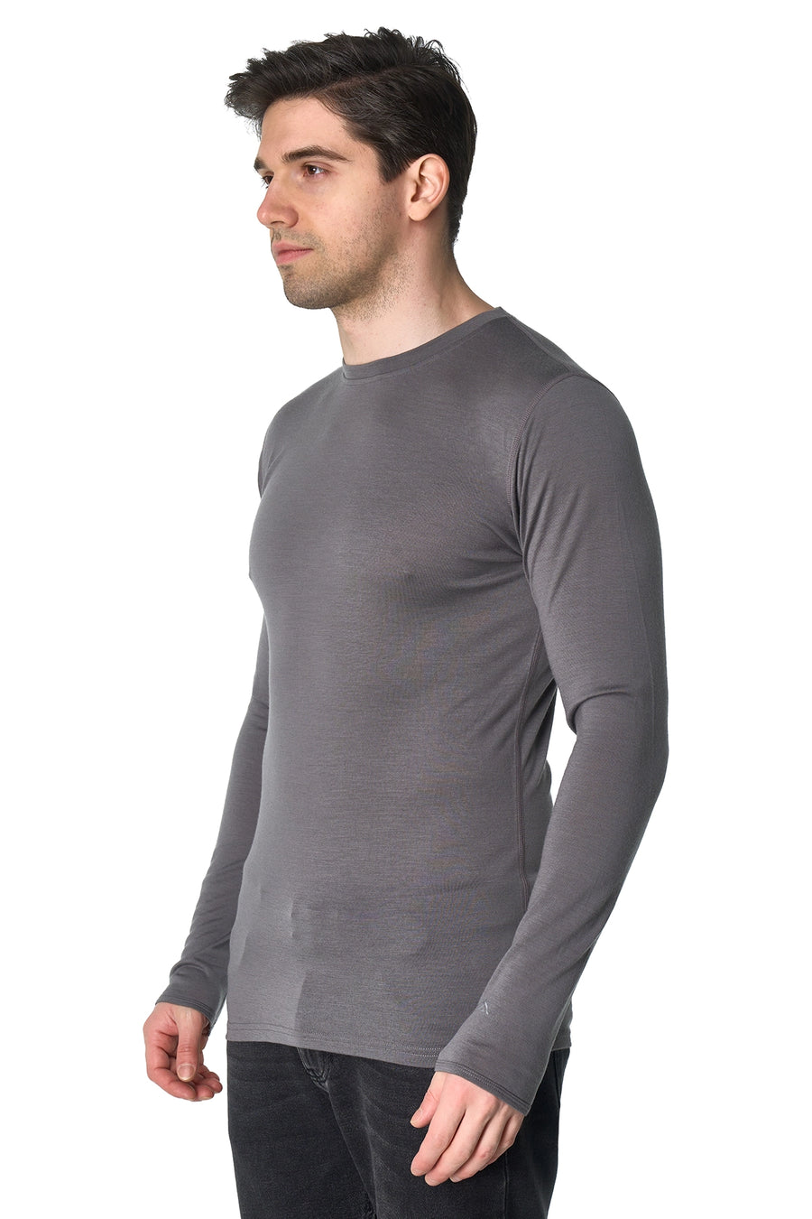 Men's Merino Long Sleeve 190 Perfect Grey — view 4