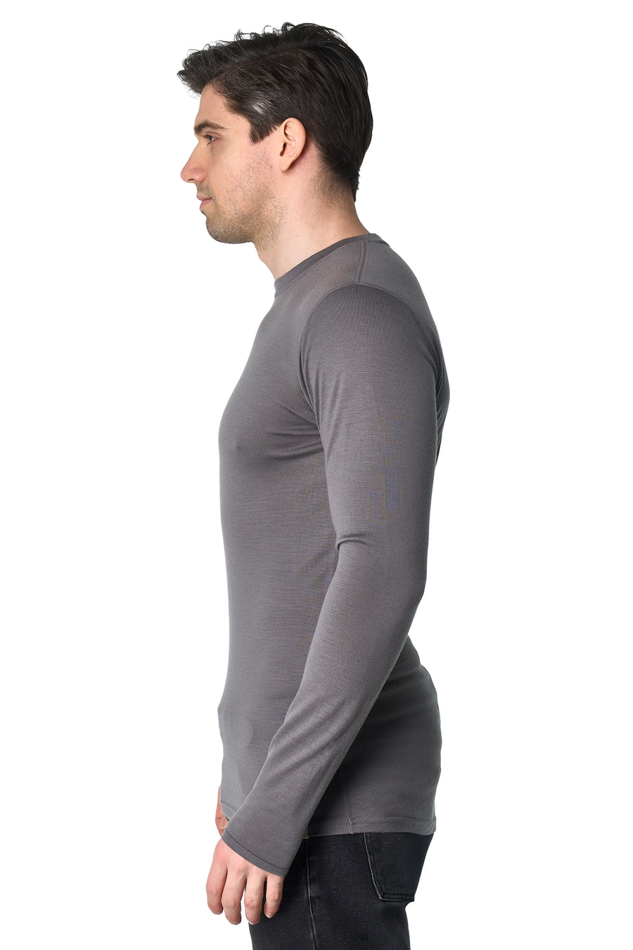 Men's Merino Long Sleeve 190 Perfect Grey — view 5