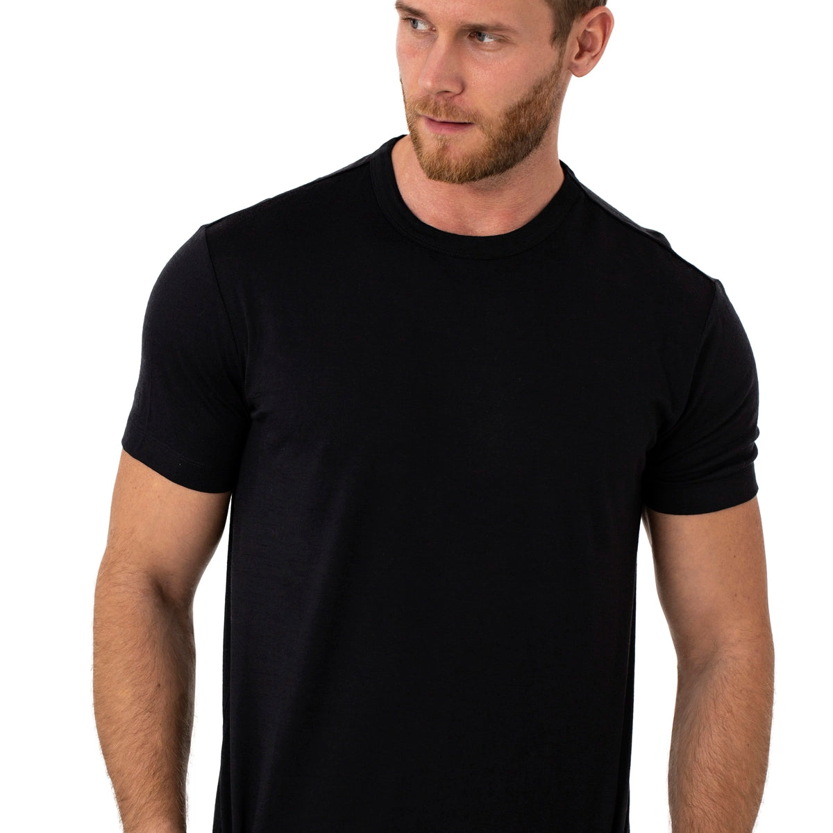 Men's 100% Merino Wool Black T-Shirts: Light, Soft, & Quick-Drying ...