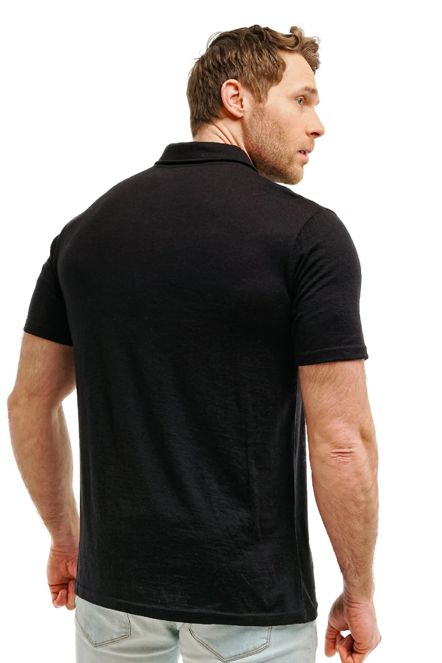 Men's Merino Polo 180 Black — view 2