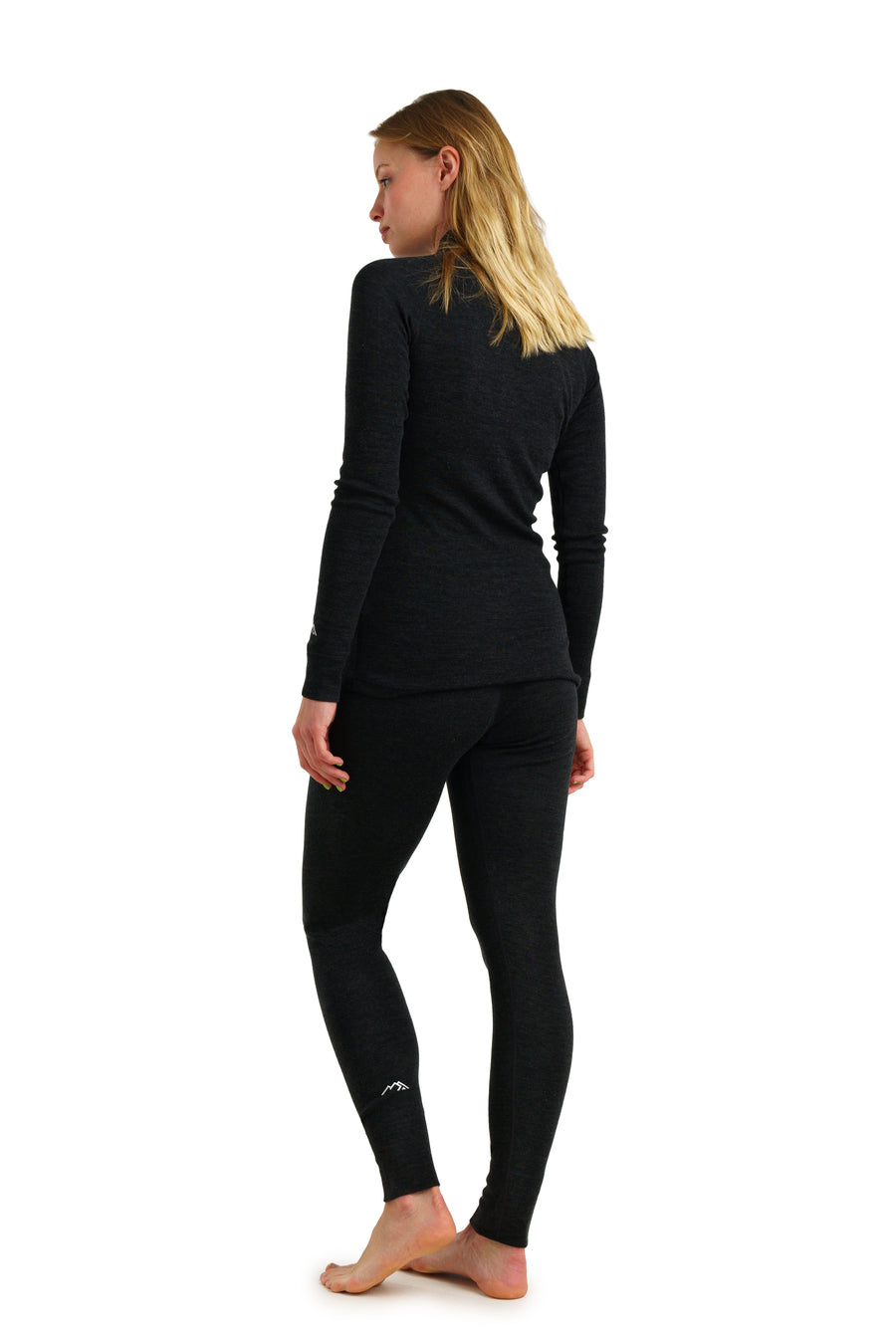 Women's Merino Thermal Set 320 Charcoal Grey Zip-up — view 2