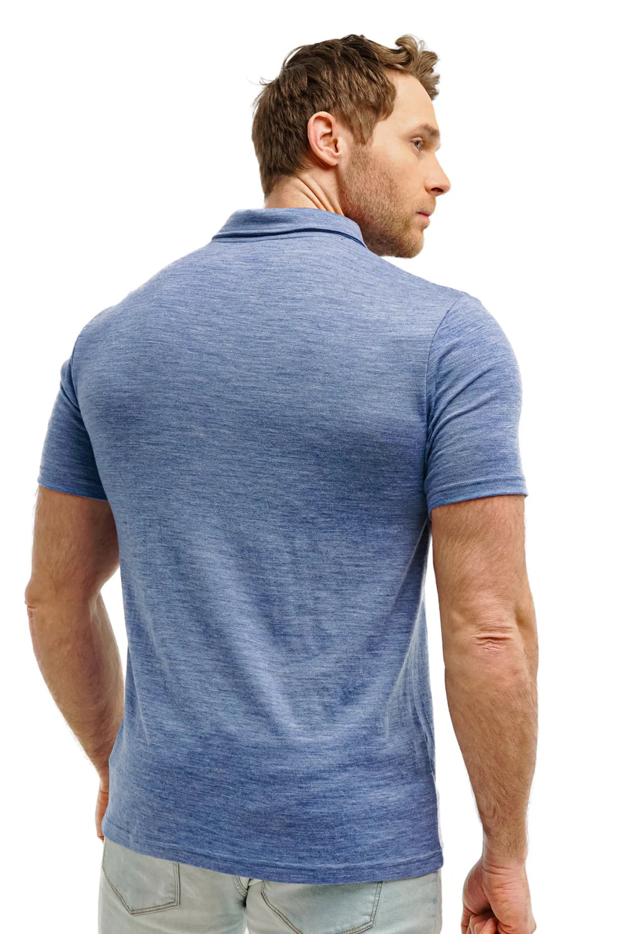 Men's Merino Polo 180 Deep Blue — view 2