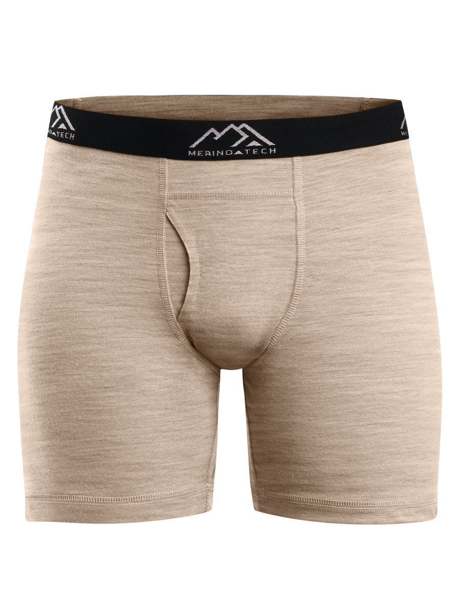 Men's Merino Boxers 190 Oatmeal, 1 pack — view 3