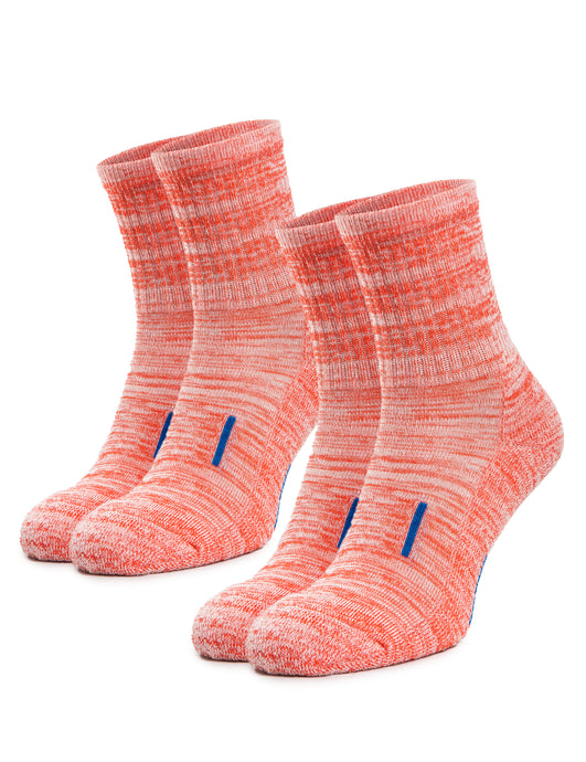 Merino Wool Hiking Socks - (Pack of 2) Strawberry Melange