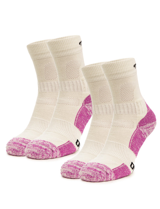 Merino Wool Hiking Socks - (Pack of 2) Spring Violet