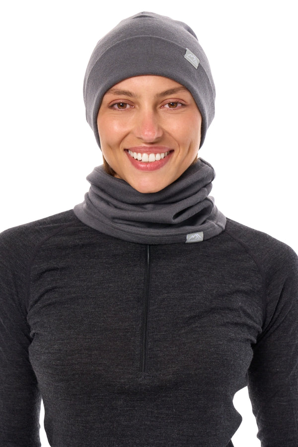 Adult Beanie Grey Shades + Gaiter